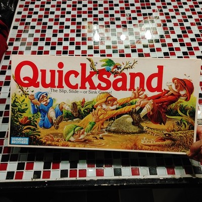 COMPLETE ~ Vtg 1989 Quicksand Slip Slide or Sink Parker Brothers Board Game