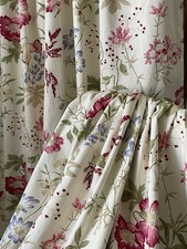 LAURA ASHLEY NEISHA Pinch Pleat Thermal Blackout Curtains Linen Mix. Stunning