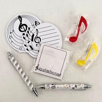 Music Practice Essentials Set Music Notepads Pens Page Holder Clips