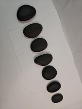 Massage Basalt Stones 7 Count Massaging Stone Relaxing Calm Meditation 3A