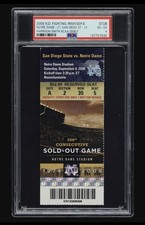 2008 Notre Dame vs San Diego State Harrison Smith NCAA Debut Vikings PSA