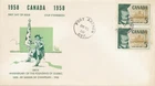 CANADA POST OFFICE  FDC   ISSUED   1958   (FDC s041)