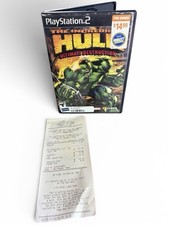 PS2 Incredible Hulk Ultimate Destruction Orig Case Blockbuster Receipt NO DISC