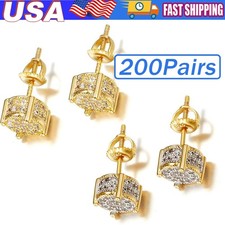 Elegant Stud Earring Alloy Round Women's Earrings Jewelry Wedding Engagement