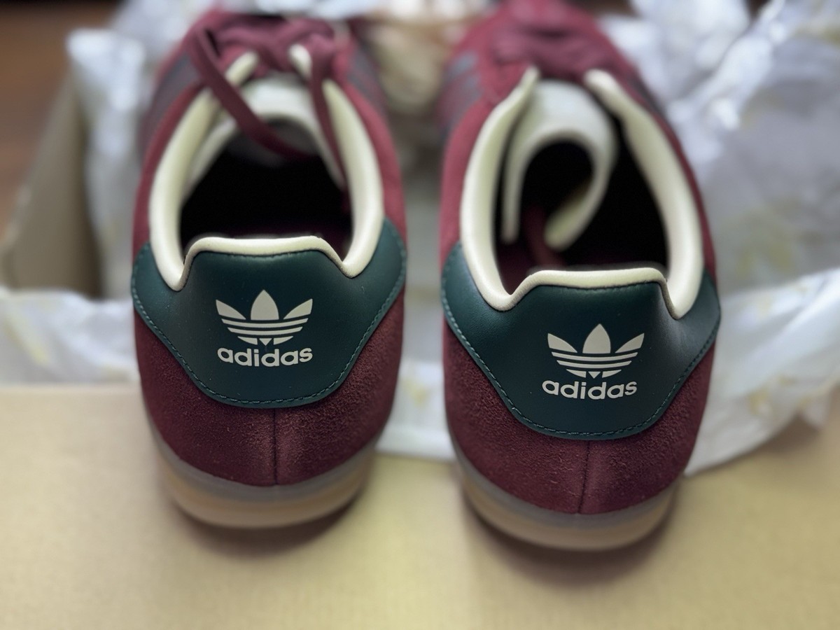Adidas Originals Gazelle Indoor Mens Size 12 Suede Maroon 