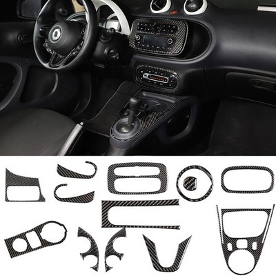 10 Piece Interior Decor Kit, Cockpit Decor Fits Smart Fortwo 453 2015+