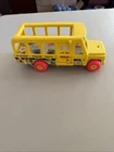 Vtg Fisher Price School Bus Little People  Wood 192 1965 Original Issue