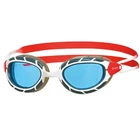 Zoggs Predator Swimming Goggles Unisex White Red Blue Regular Fit