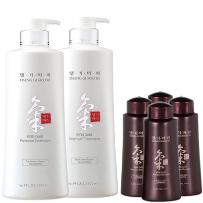 DAENG GI MEO RI KI Gold Premium Treatment 500ml [PICK SIZE] + 4 travel Shampoo