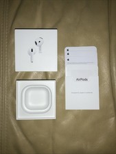 Apple AirPods 4 Active Noise Cancellation Box Only With Pamphlet GENUINE