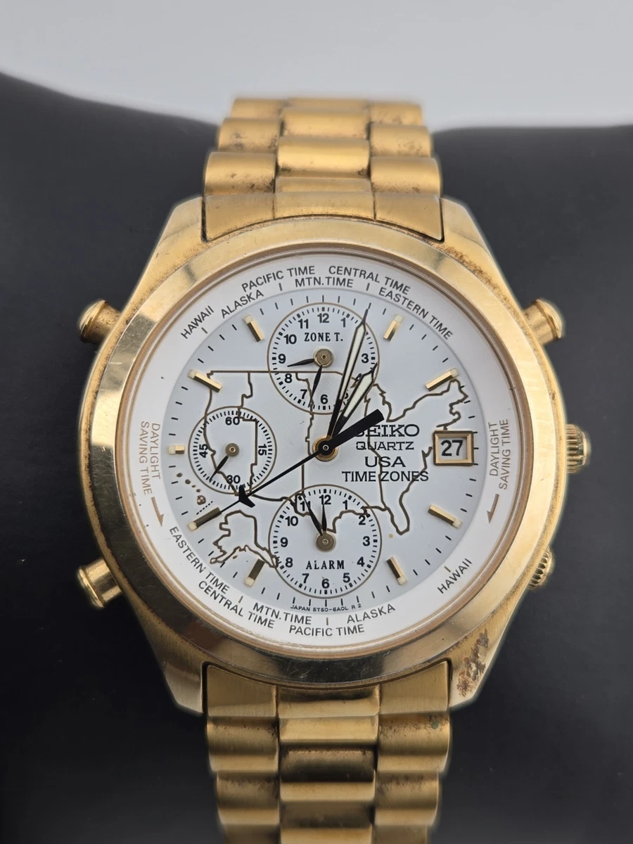 Seiko 5 Gold Plated Case Quartz Wristwatches for sale | eBay