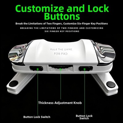 Tablet Gaming Controller für PUBG Weiß Ergonomisch ABS Dual Controller Set