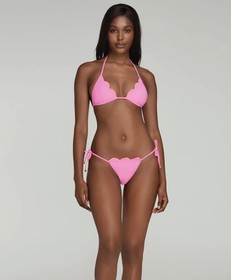 Agent Provocateur Lorna Pink Scallop Side Tie Bikini Bottom AP size 3 / Medium