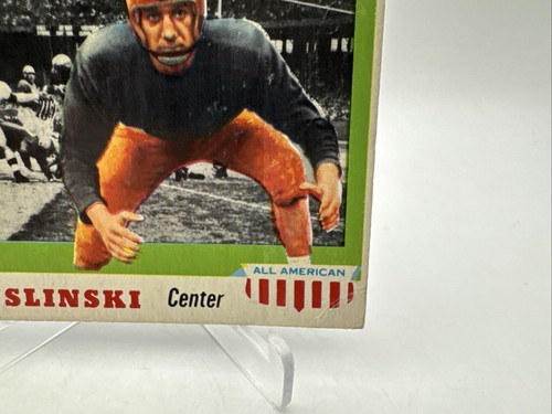 1955 Topps All-American Football SP Rookie Card #25 Cas Myslinski Army - Picture 2 of 3