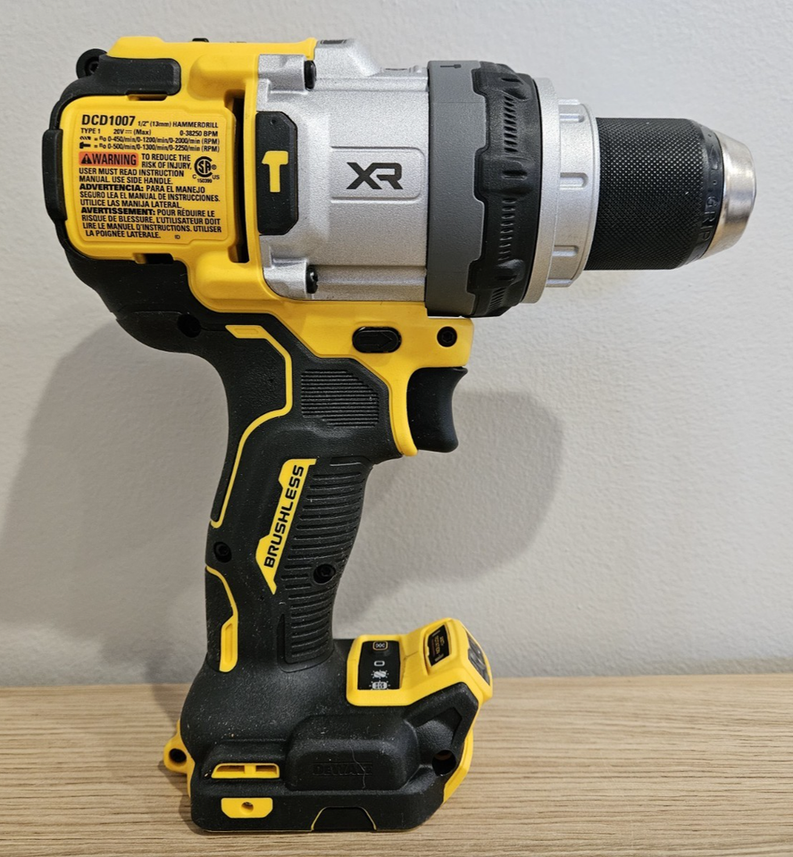 NEW DeWALT DCD1007B 20V MAX XR Brushless 1/2” 3-Speed Hammer Drill ...