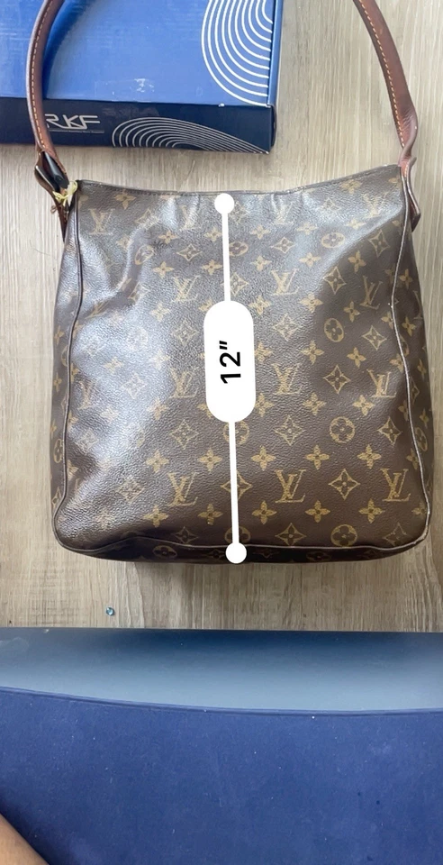 Auténtico bolso de hombro Louis Vuitton de lona con bucle GM Foto 3 de 4