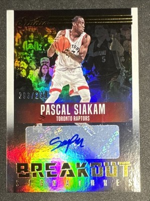 Pascal Siakam 2016-17 Panini Studio Breakout Signatures Rookie Auto RC #/299 #15