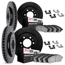 Dynamic Friction Company 8514-48026 Brake Rotor   Dimpled & Slotted   Black