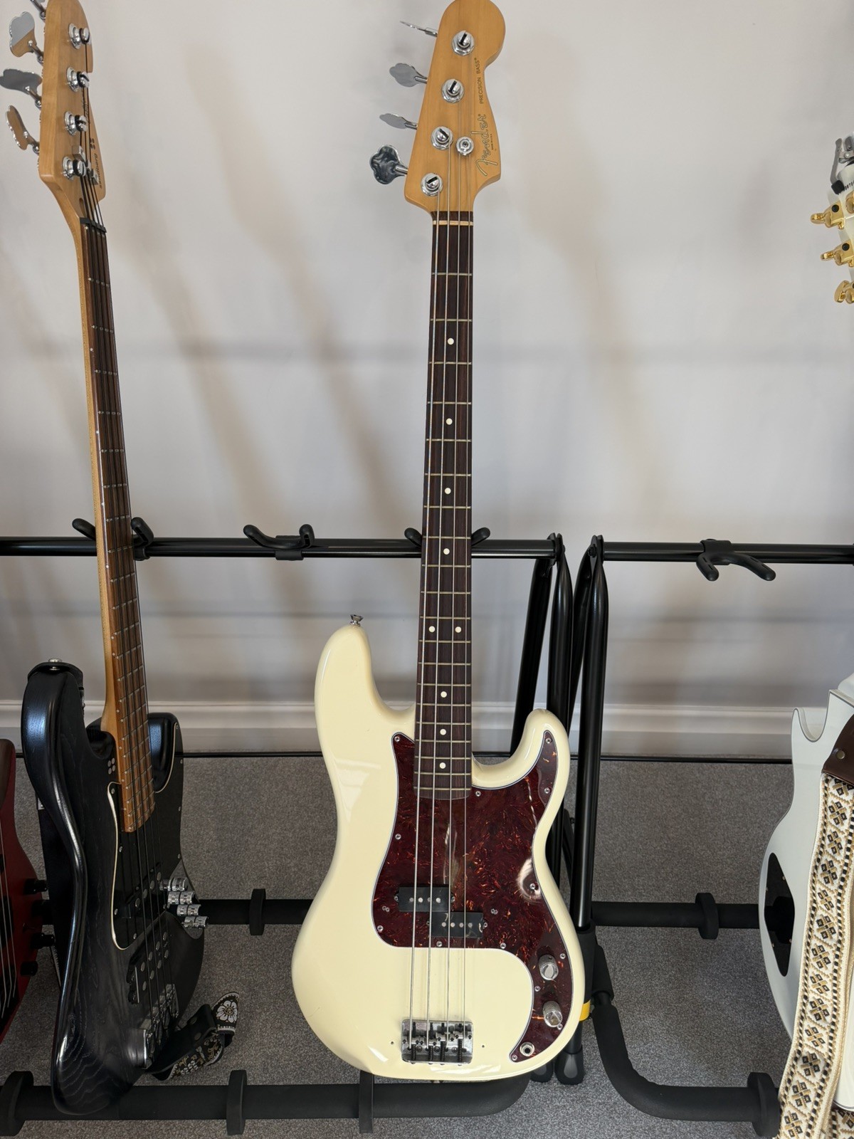 Fender American Standard Precision Bass Olympic White Made In USA