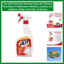 Heavy-Duty Rust Stain Remover Spray Gel - 24 Oz for Effortless Cleaning 0.47 per fl oz