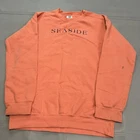 Comfort Color Seaside Knit Sweatshirt Orange Beach Florida Preppy Coral S-4389