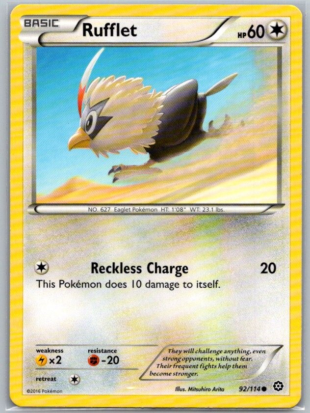 Rufflet Common XY - Steam Siege 92/114 NM