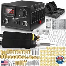 XIIW 2 in 1 Holzbrennset 100W 2 Brennstifte 165 Teile Pyrographie Holz