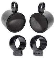  2 Rockville MAC80B 7.7" 360 Degree Swivel Marine Wakeboard Tower Speaker Pods