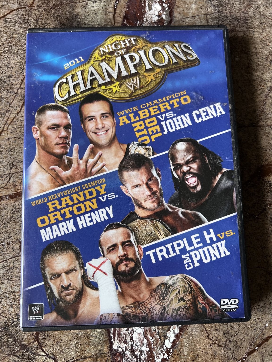 Night of Champions 2011 DVD WWE John Cena Randy Orton CM Punk Triple H