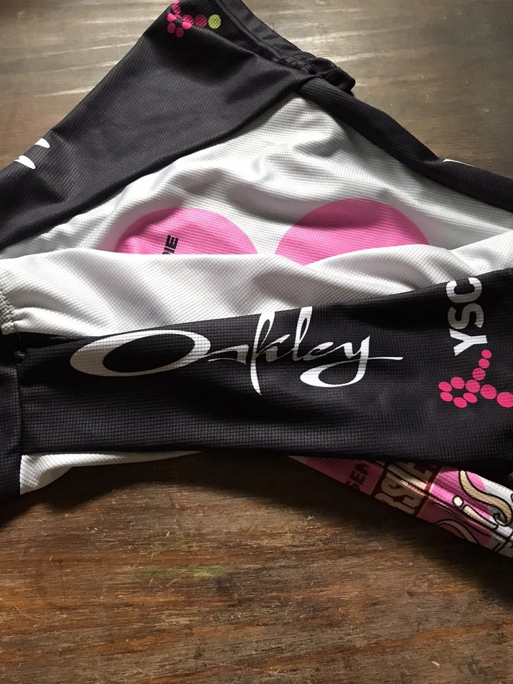 Camisa de ciclismo Hincapie para mujer mediana ~ YSC Tour De Pink de Hershey's ~ cremallera frontal Foto 4 de 4