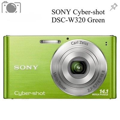 SONY Cyber-shot DSC-W320 Digital Cameras 14.1MP 4x Optical Zoom Green