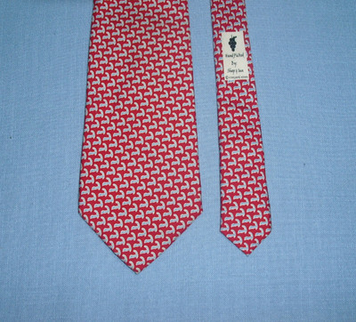 Vineyard Vines Tie Mens Cape Cod 100% Silk Martha s Vineyard Red 60 x 3-3/4