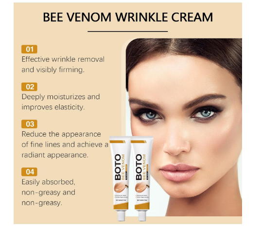 2pcs Bee Venom Wrinkle Removal Cream,Skin Firming - Hydrating Face Cream