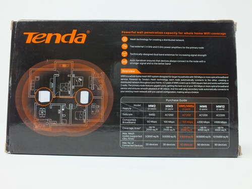 Tenda Nova MW5 2PK Mesh WiFi System Gigabit Wiress WiFi Router Up to 2500 sq.ft. - Picture 2 of 8