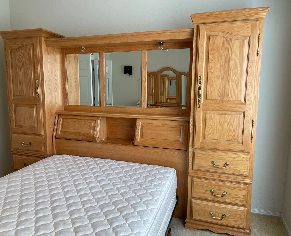 King size wall cheap unit bedroom set