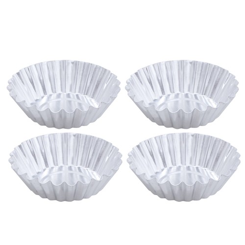 10 pezzi antiaderente teglia per crostata all'uovo stampo per budino stampi per cupcake cottura