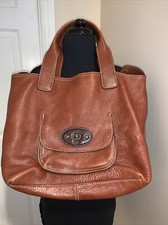 Ugg Black Pebbled Leather Large Satchel Tote