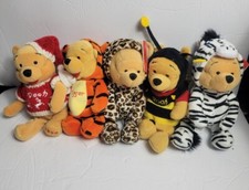 Lot of 5 Disney Store Plush Mini Winnie the Pooh 8  With Tags 1999