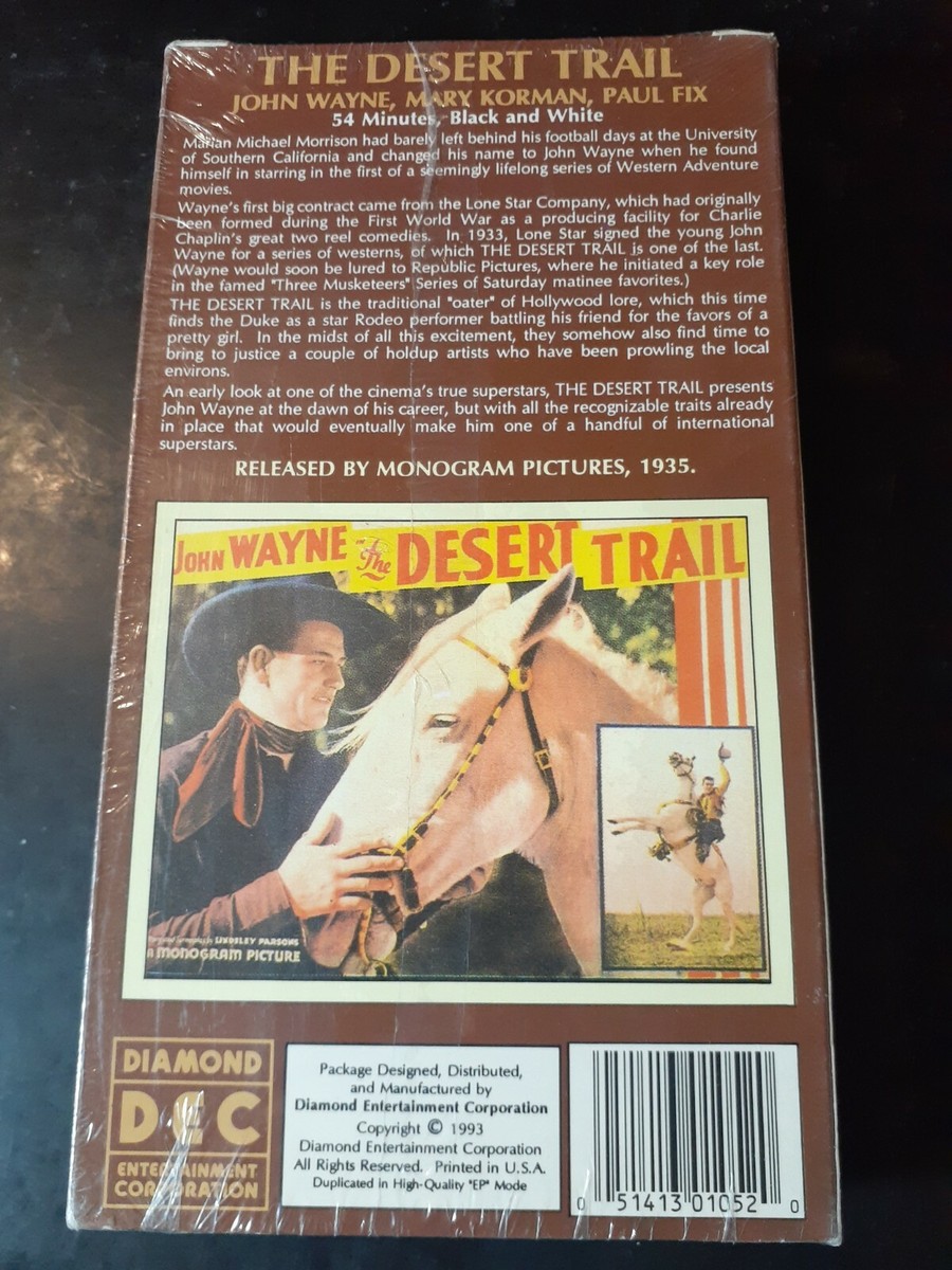 The Desert Trail (VHS, 1993) John Wayne NEW | eBay
