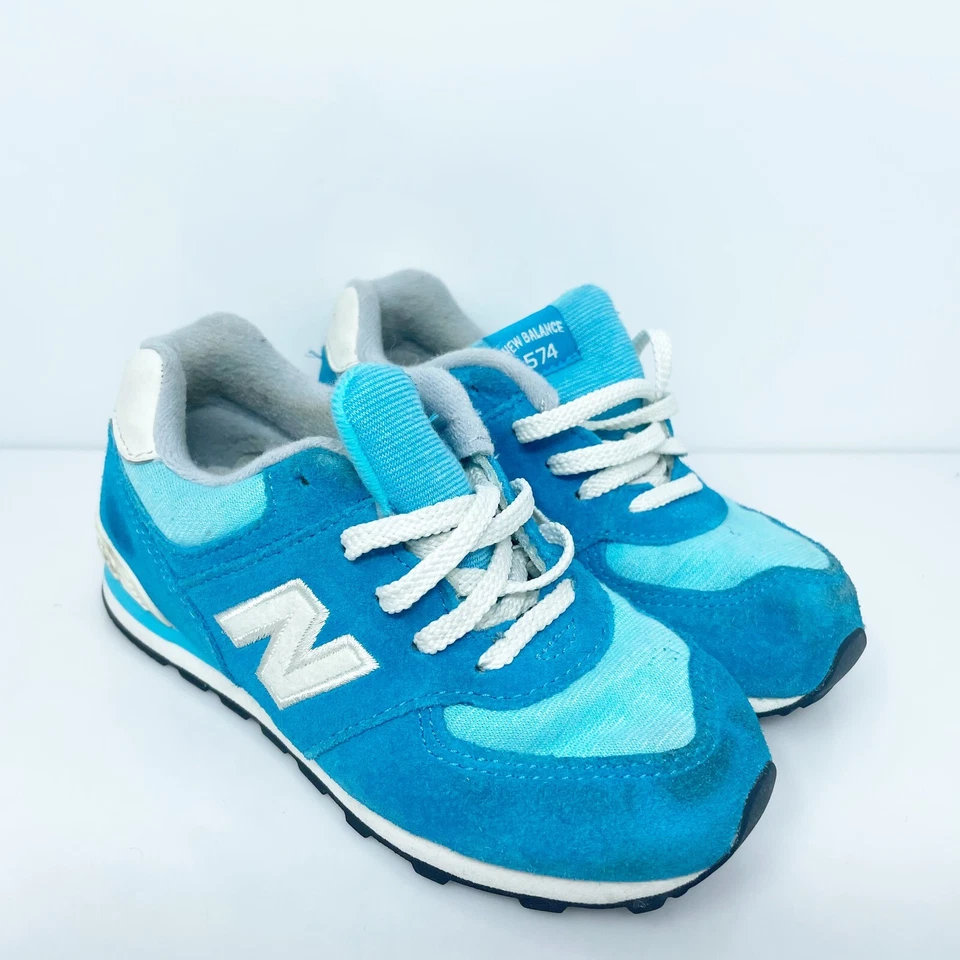 New Balance Boys 574 V5 KL574E5I Blue Running Shoes Sneakers Size 10 W - Image 2 of 4
