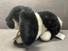 Russ Berrie Yomiko Lop Ear Bunny Black  White 9.5  NWT 35996