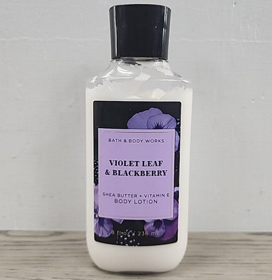 Bath & Body Works Violet Leaf Blackberry Shea Butter & Vit E Body Lotion 8 oz