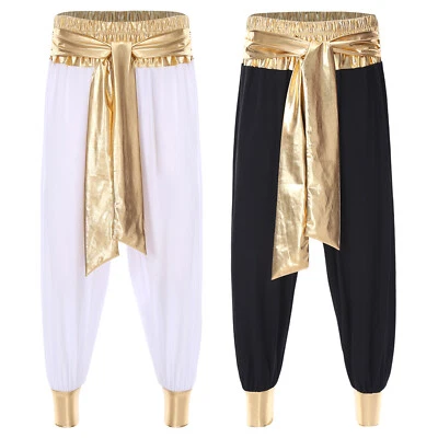 DE Herren Arabischer Prinz Kostüm Pumphose Freizeithose Karneval Cosplay Hosen - Bild 1 von 4