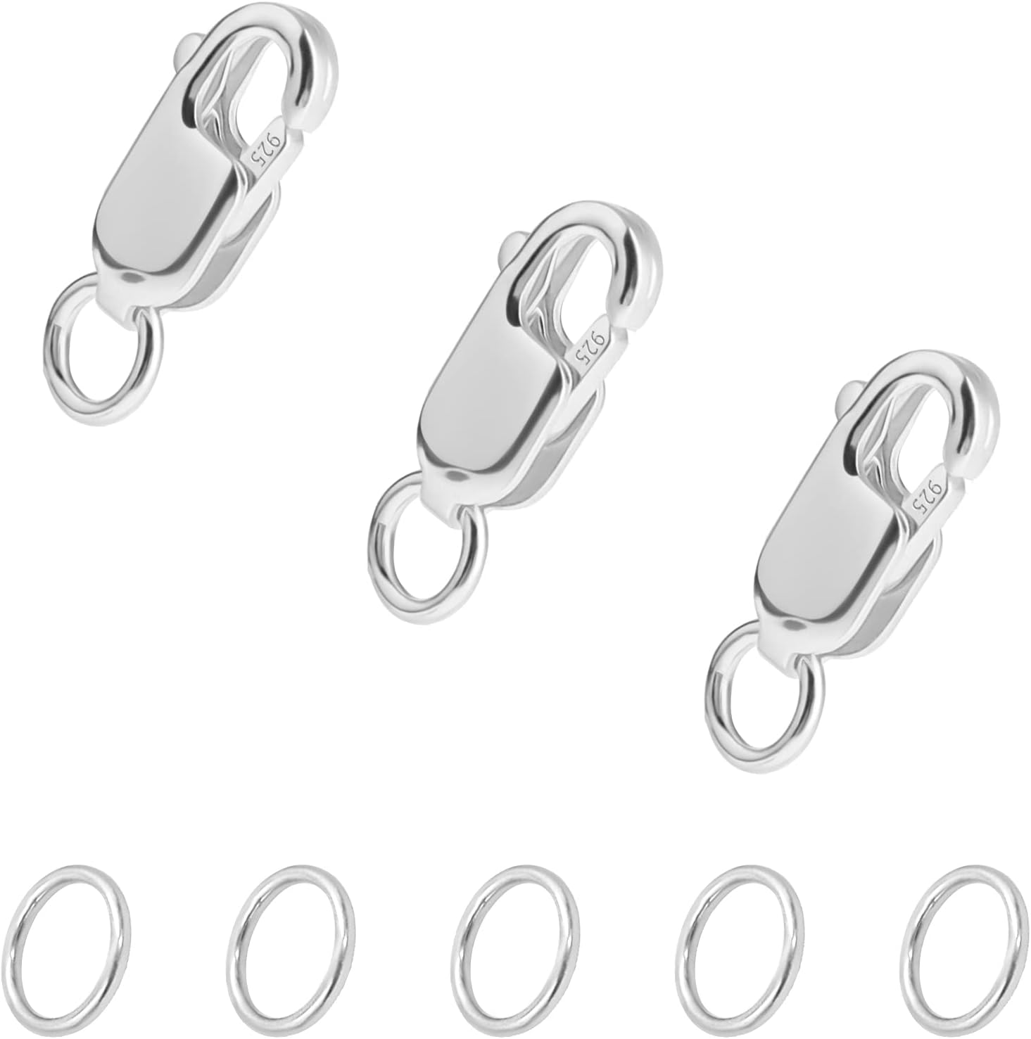 PH PandaHall Karabinerverschlüsse - 60 Stück In 6 Bonbonfarben, Aus Legierung | Für Schmuck, Armbänder, Halsketten DIY