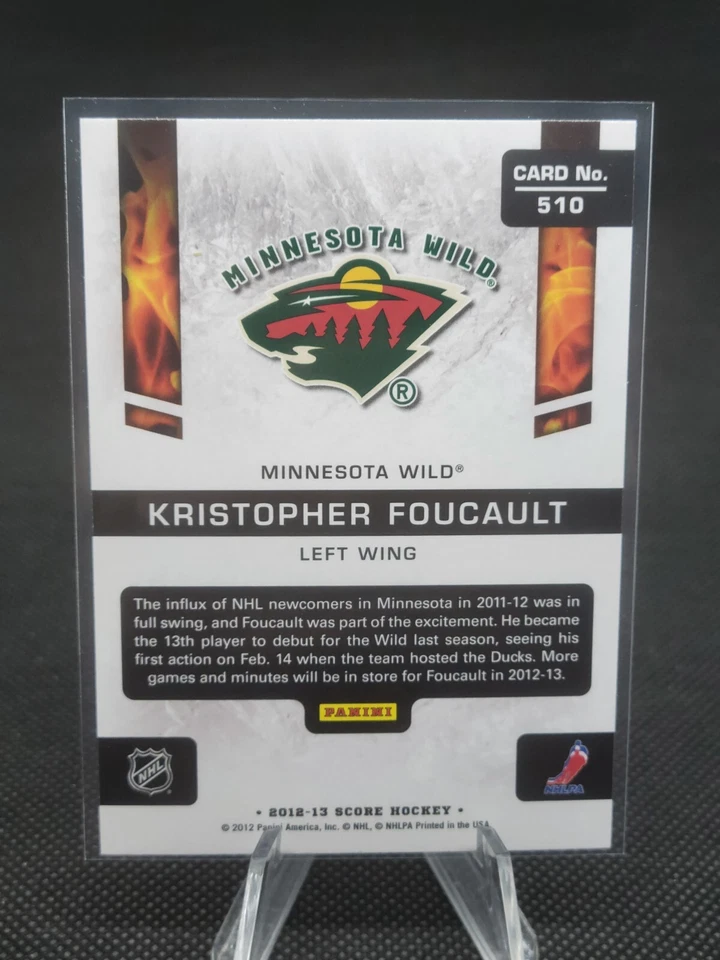 2012-13 Score Hot Rookies Kristopher Foucault Rookie #510 - Image 2 of 2