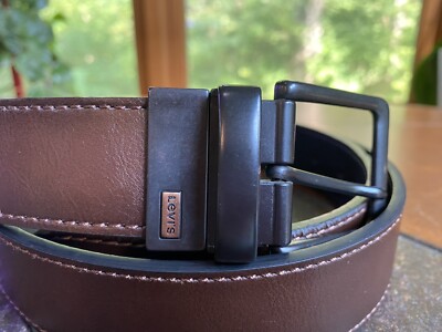 Levi’s Lot of 2 Brown & Black Leather Belt sz 42 EUC Levi main image 3
