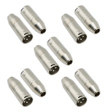 10x TA4F 4Pin Male to XLR 3Pin Male adapter converter For Shure Microphone
