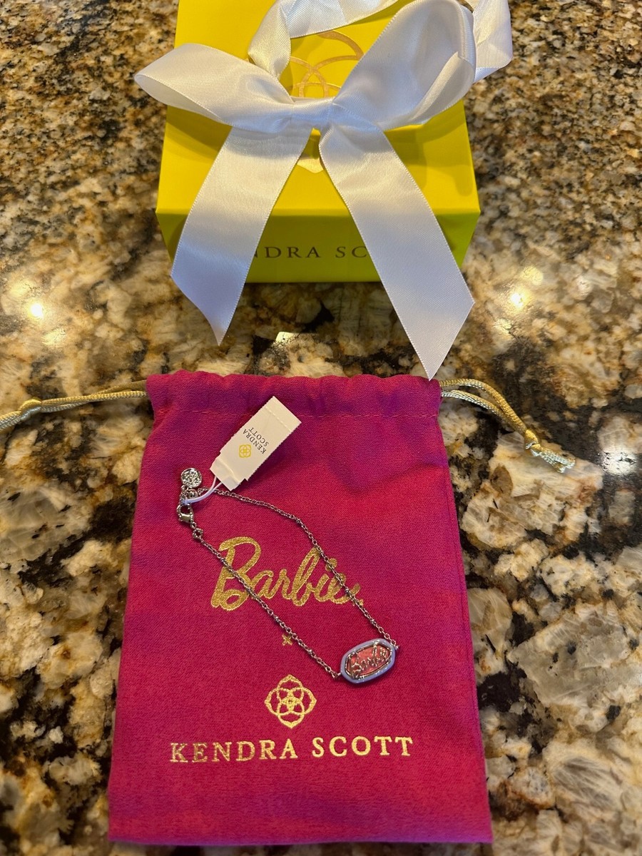 NWT Barbie™ x Kendra Scott Silver Elaina Satellite Reversible