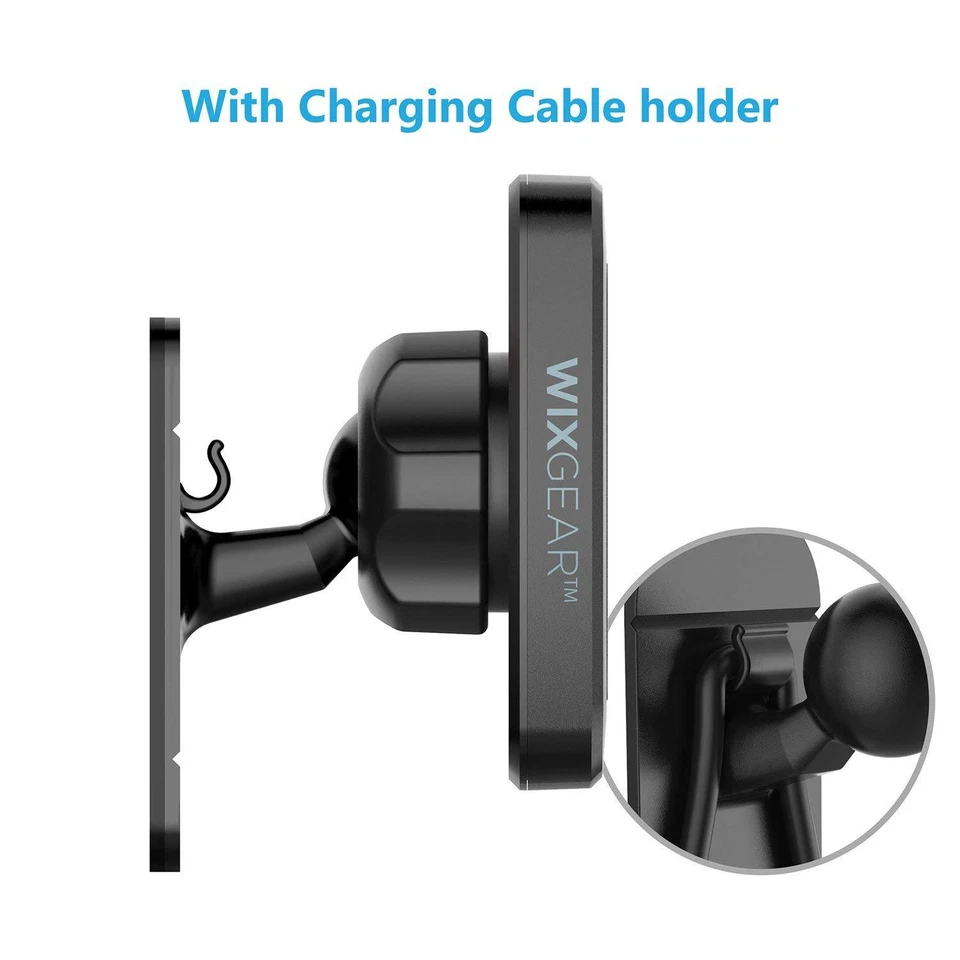 Car Magnetic Stick On Dashboard Mount Cell iPhone Holder Cradle Mini Tablets GPS - Image 4 of 4