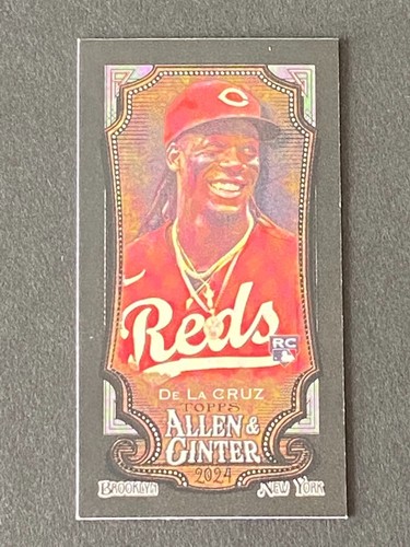 Elly De La Cruz 2024 Topps Allen & Ginter Mini Black Border RC #44